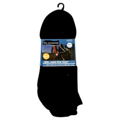 No Nonsense Socks Mens Ahh Quarter Blk/wht 6-12 - 3 PR - Image 1