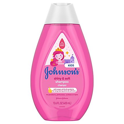 Johnsons Shiny & Soft Kids Shampoo - 13.6 FZ - Image 1