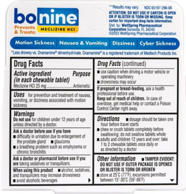 Bonine Motion Sickness Tablets - 8 CT - Image 4