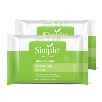 Simple Facial Care Cleansing Wipes - 2-25 CT - Image 2