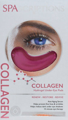 Spascriptions Collagen Hydrogel Under Eye Pads - 4 Count - Image 2