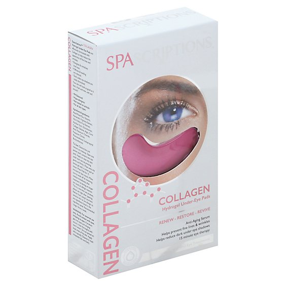 Spascriptions Collagen Hydrogel Under Eye Pads - 4 Count