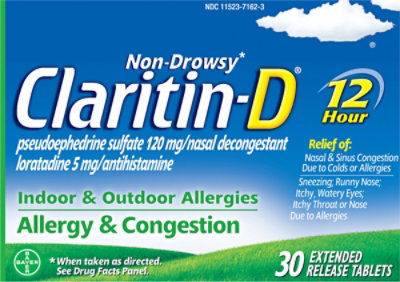 Claritin-d 12 Hour Non-drowsy Allergy Congestion Tablets - 30 CT - Image 2