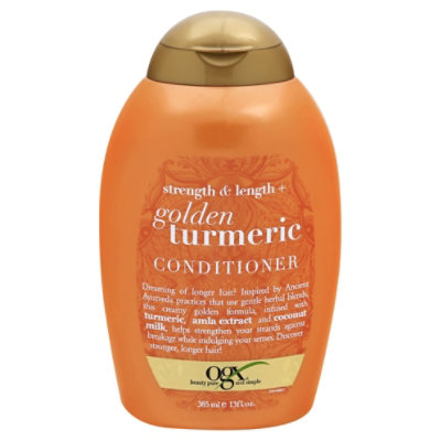 OGX Strength Length Plus Golden Turmeric Conditioner with Milk - 13 Fl. Oz. - Image 3