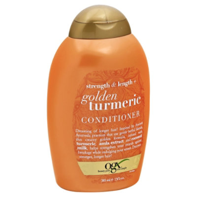 OGX Strength Length Plus Golden Turmeric Conditioner with Milk - 13 Fl. Oz. - Image 1