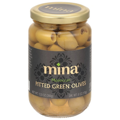 Mina Pitted Green Olives - 12.5OZ - Image 3