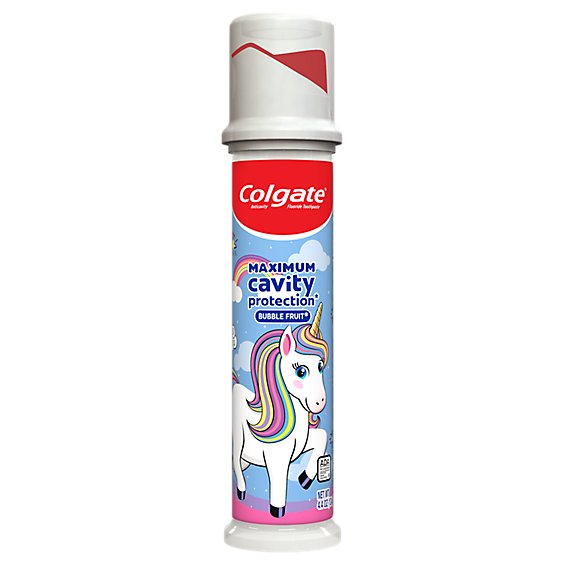 Colgate Kids Unicorn Maximum Cavity Protection Toothpaste Pump - 4.4 Oz