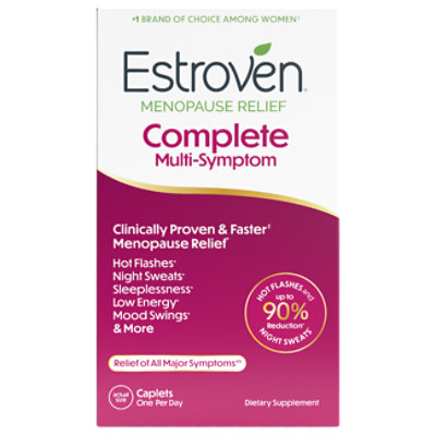Estroven Complete Multi-Symptom Menopause Supplement Caplets - 28 Count - Image 5