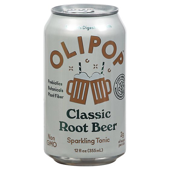 Olipop Sparkling Tonic Classic Root Beer - 12 Fl. Oz.