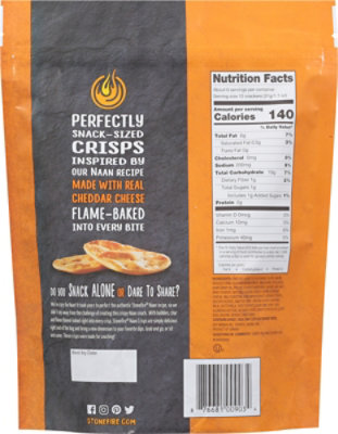 Stonefire Cheddar Naan Crisps - 6 OZ - Image 6