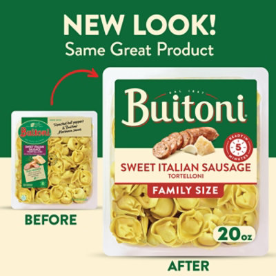 Buitoni Sweet Italian Sausage Tortelloni Refrigerated Pasta Family Size - 20 Oz - Image 3