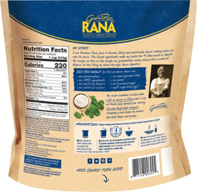 Giovanni Rana Spinach & Ricotta Ravioli - 20 Oz - Image 5