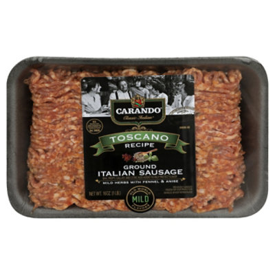 Carando Pork Ground Toscano Mild Sausage - 16 OZ - Image 3