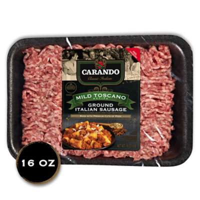 Carando Pork Ground Toscano Mild Sausage - 16 OZ - Image 2