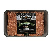 Carando Pork Ground Toscano Mild Sausage - 16 OZ