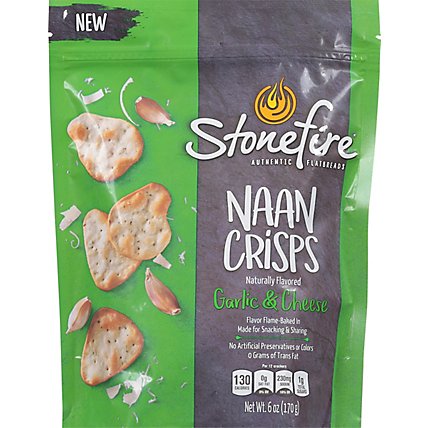 Stonefire Parmesan Garlic Naan Crisps - 6 OZ - Image 2