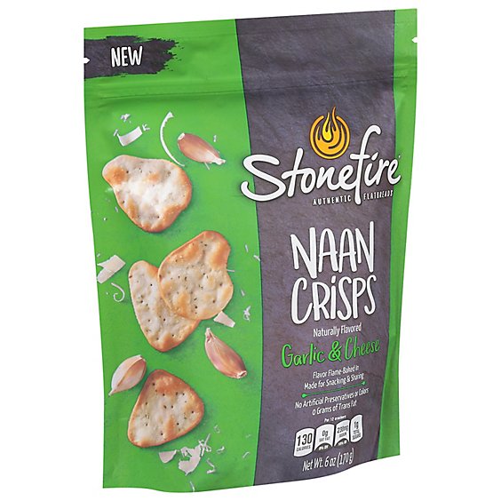 Stonefire Parmesan Garlic Naan Crisps - 6 OZ