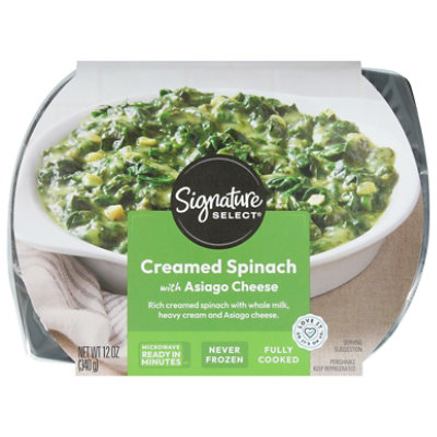 Signature Select Savory Asiago Creamed Spinach Side Dish - 12 Oz - Image 3