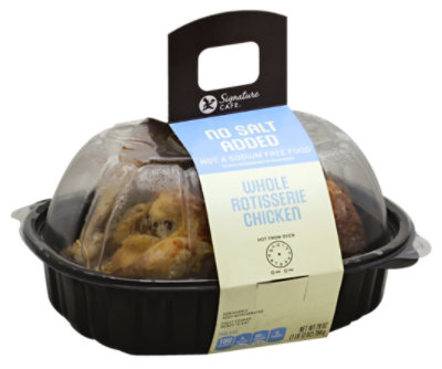 Deli No Salt Rotisserie Chicken Hot  - Each (Available After 10 AM) - Image 1