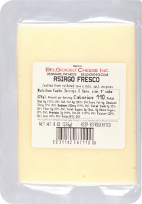 BelGioioso Fresh Asiago Fresco Cheese Wedge - 8 Oz - Image 7