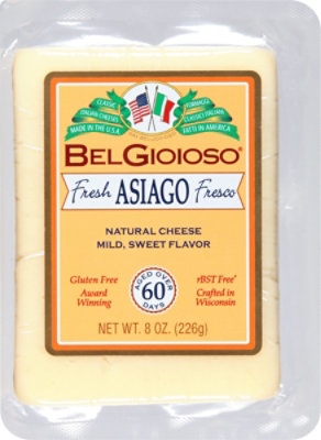 BelGioioso Fresh Asiago Fresco Cheese Wedge - 8 Oz - Image 2