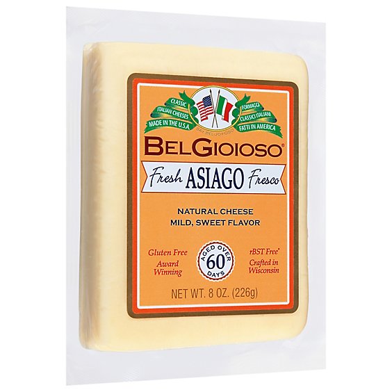 BelGioioso Fresh Asiago Fresco Cheese Wedge - 8 Oz