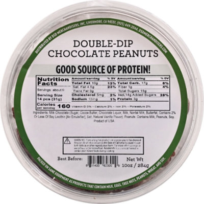 Chocolate Double-dipped Peanuts - 10 OZ - Image 2