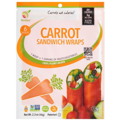 Newgem Sandwich Wraps Carrot - 2.3 OZ