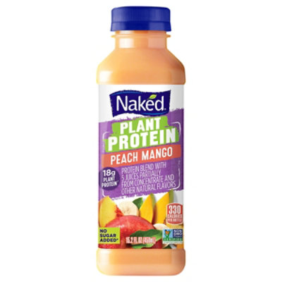 Naked Juice Plant Protein Blend Peach Mango - 15.2 OZ