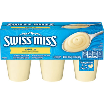 Swiss Miss Vanilla Flavored Pudding - 6-24 Oz - Image 1