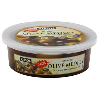 Krinos Olive Medley - 8 Oz - Image 1