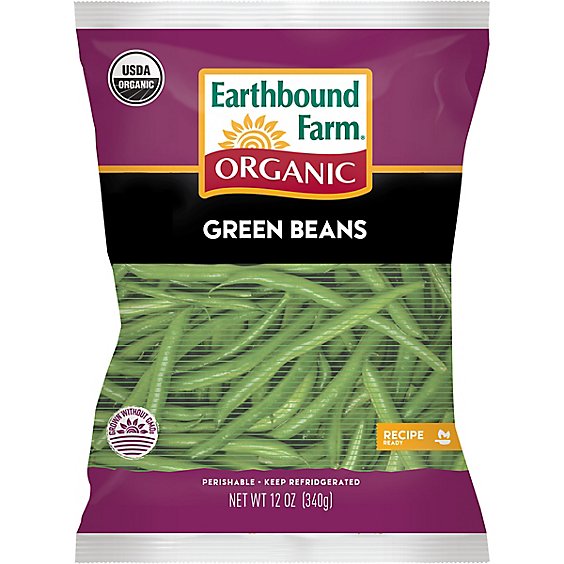 Earthbound Farm Organic Green Beans Bag - 12 Oz