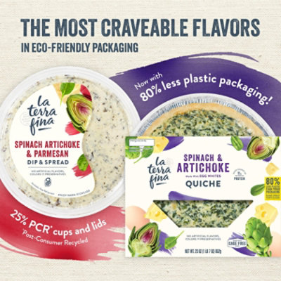La Terra Fina Spinach And Artichoke Quiche - 23 Oz - Image 5