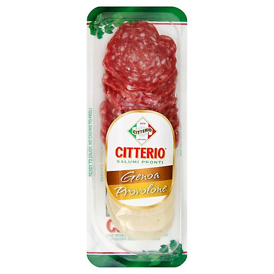 Citterio Pronti Genoa Salame And Provolone Cheese - 3 OZ