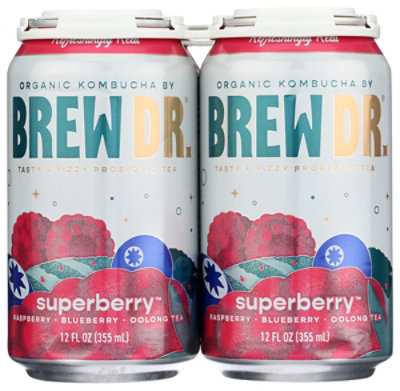 Brew Dr Kombucha Superberry - 4-12 FZ - Image 1