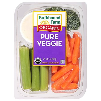 Earthbound Farm Organic Pure Veggie Snack Tray - 7 Oz - Image 3