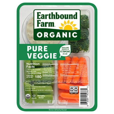 Earthbound Farm Organic Pure Veggie Snack Tray - 7 Oz - Image 3