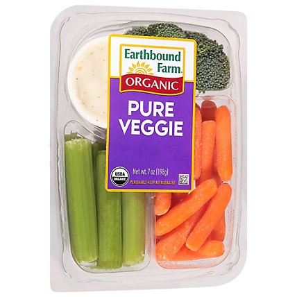 Earthbound Farm Organic Pure Veggie Snack Tray - 7 Oz - Image 2