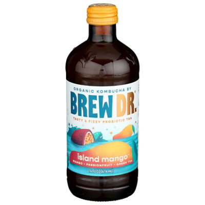 Brew Dr. Kombucha Island Mango - 14 Fl. Oz. - Image 1