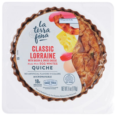La Terra Fina Classic Lorraine Quiche  - 6 Oz - Image 2