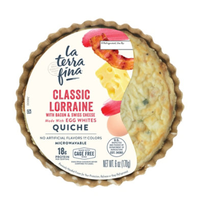 La Terra Fina Classic Lorraine Quiche  - 6 Oz - Image 1