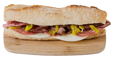 Haggen Italian Beef Baguette Sandwich - Made Right Here Always Fresh - Each - Image 1