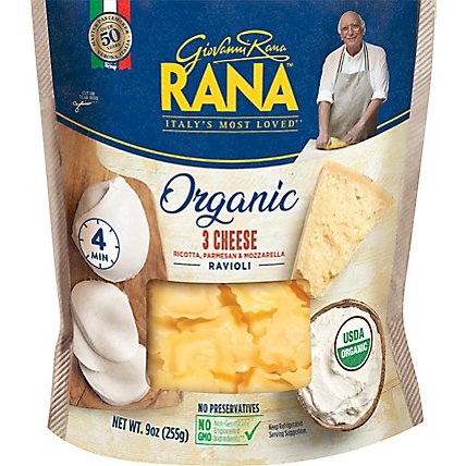 Rana Organic 3 Cheese Ravioli - 9 OZ - Image 2