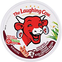 The Laughing Cow Creamy Aged Cheddar Bacon Cheese Spread - 6 Oz - Image 1