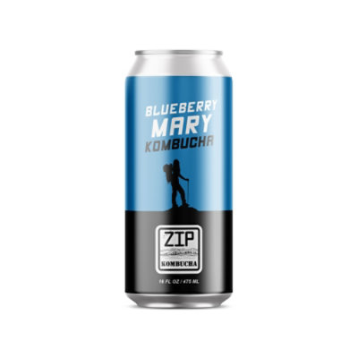 Zip Kombucha Blueberry Mary - 16 FZ - carrsqc