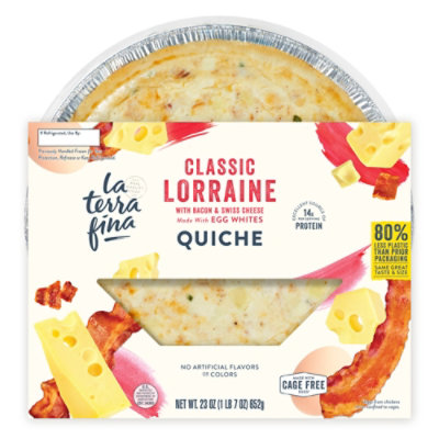 La Terra Fina Classic Lorraine Quiche - 23 Oz - Image 1