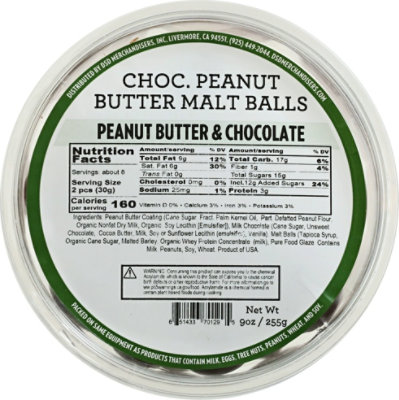 Maltballs Chocolate Peanut Butter - 9 OZ - Image 2