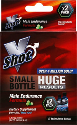 Vshot Male Endurance Formula Berry Blu - 2-1.8 FZ - Image 2