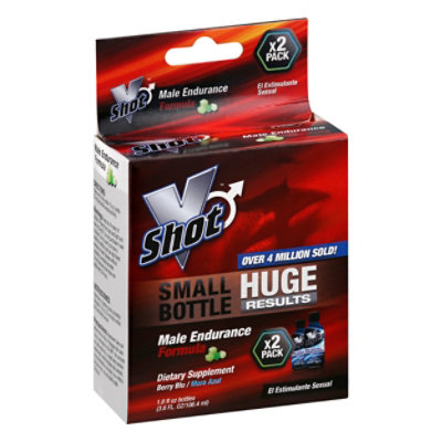 Vshot Male Endurance Formula Berry Blu - 2-1.8 FZ - Image 1