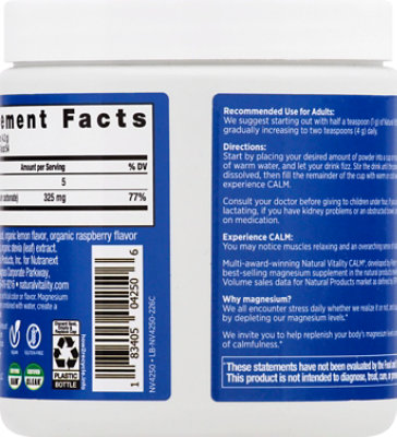 Natural Vitality Calm Nat Rspbry Lemon - 8 OZ - Image 5